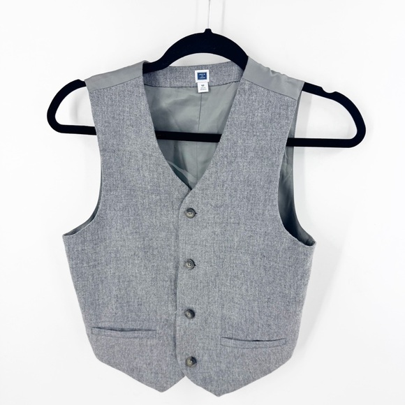 ✅ JANIE AND JACK BOYS GREY WOOL 3 PIECE SET PANT, JACKET AND VEST SIZE 12 - Picture 14 of 16
